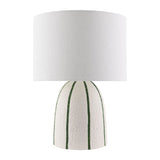 Modern European furniture - Vertical Lined Ceramic Table Lamp - www.oroa.com