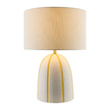 Modern European furniture - Vertical Lined Ceramic Table Lamp - www.oroa.com