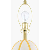 Modern European furniture - Vertical Lined Ceramic Table Lamp - www.oroa.com