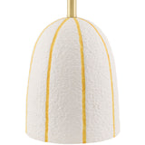 Modern European furniture - Vertical Lined Ceramic Table Lamp - www.oroa.com
