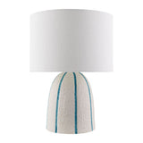 Modern European furniture - Vertical Lined Ceramic Table Lamp - www.oroa.com