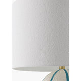 Modern European furniture - Vertical Lined Ceramic Table Lamp - www.oroa.com