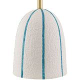 Modern European furniture - Vertical Lined Ceramic Table Lamp - www.oroa.com