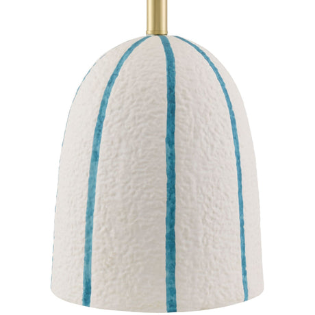 Modern European furniture - Vertical Lined Ceramic Table Lamp - www.oroa.com