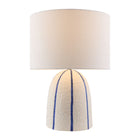Modern European furniture - Vertical Lined Ceramic Table Lamp - www.oroa.com