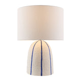 Modern European furniture - Vertical Lined Ceramic Table Lamp - www.oroa.com