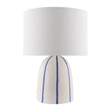 Modern European furniture - Vertical Lined Ceramic Table Lamp - www.oroa.com