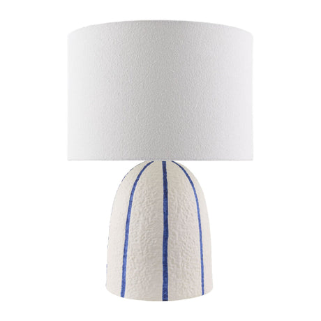 Modern European furniture - Vertical Lined Ceramic Table Lamp - www.oroa.com