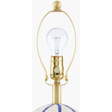 Modern European furniture - Vertical Lined Ceramic Table Lamp - www.oroa.com