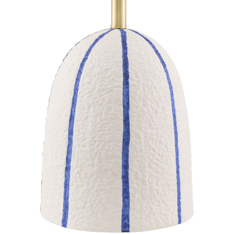 Modern European furniture - Vertical Lined Ceramic Table Lamp - www.oroa.com