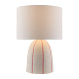 Modern European furniture - Vertical Lined Ceramic Table Lamp - www.oroa.com