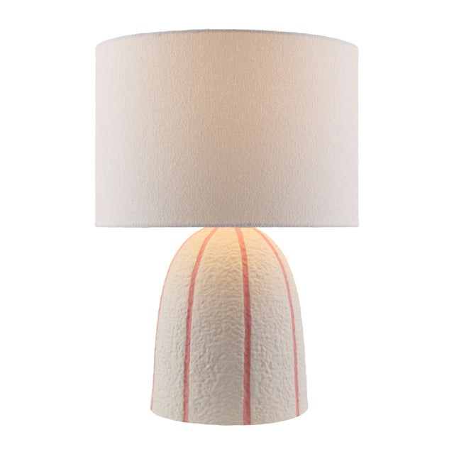 Vertical Lined Ceramic Table Lamp | Kuda Home Hombori | Oroa.com