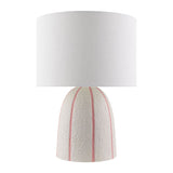 Modern European furniture - Vertical Lined Ceramic Table Lamp - www.oroa.com
