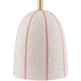 Modern European furniture - Vertical Lined Ceramic Table Lamp - www.oroa.com