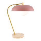 Modern European furniture - Glass Shade Sloped Table Lamp - www.oroa.com