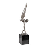 Modern European furniture - Antiqued Iron Handstand Sculpture - www.oroa.com