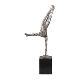 Modern European furniture - Antiqued Iron Handstand Sculpture - www.oroa.com