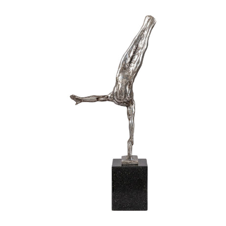 Modern European furniture - Antiqued Iron Handstand Sculpture - www.oroa.com