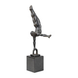 Modern European furniture - Antiqued Iron Handstand Sculpture - www.oroa.com