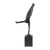 Modern European furniture - Antiqued Iron Handstand Sculpture - www.oroa.com