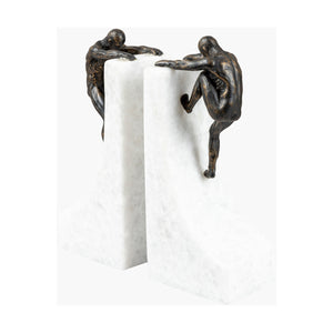   Modern European furniture - Marble & Bronze Bookend Set (2) - www.oroa.com | Oroa.com