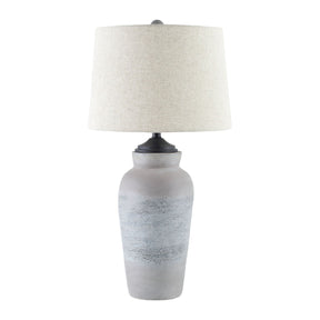 Modern European furniture - Gray Paper Accent Table Lamp - www.oroa.com