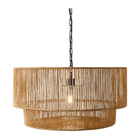 Modern European furniture - Paper Rope 2-Tier Pendant Lamp - www.oroa.com
