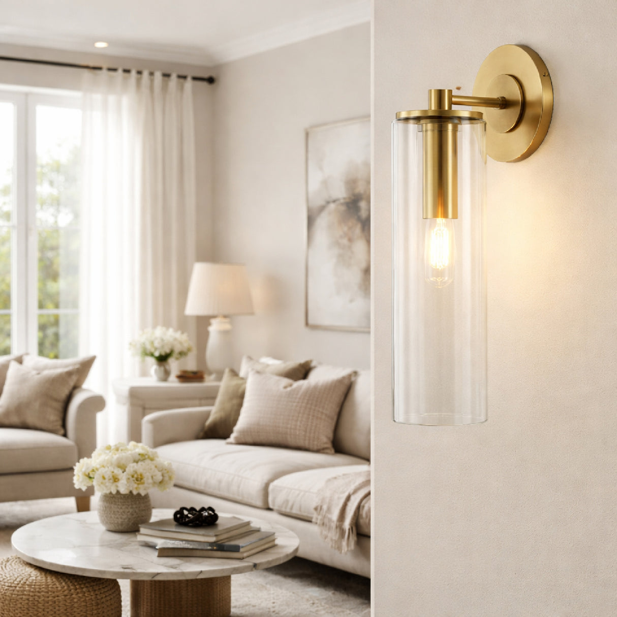   Tubular Clear Glass Wall Lamp | Oroa.com