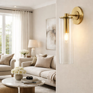   Tubular Clear Glass Wall Lamp | Oroa.com