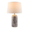 Modern European furniture - Cream Linen Marble Table Lamp - www.oroa.com