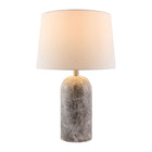 Modern European furniture - Cream Linen Marble Table Lamp - www.oroa.com