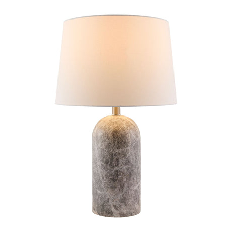 Modern European furniture - Cream Linen Marble Table Lamp - www.oroa.com