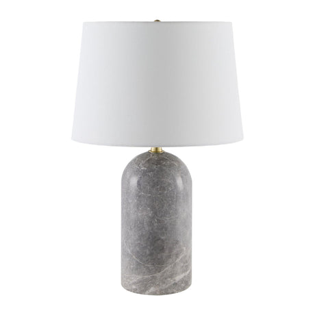 Modern European furniture - Cream Linen Marble Table Lamp - www.oroa.com