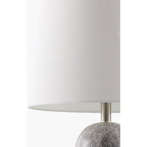   Cream Linen Marble Table Lamp | Oroa.com