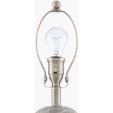 Modern European furniture - Cream Linen Marble Table Lamp - www.oroa.com