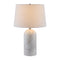 Modern European furniture - Cream Linen Marble Table Lamp - www.oroa.com