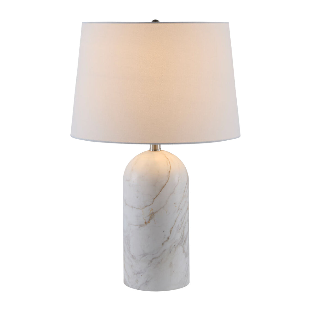   Cream Linen Marble Table Lamp | Oroa.com