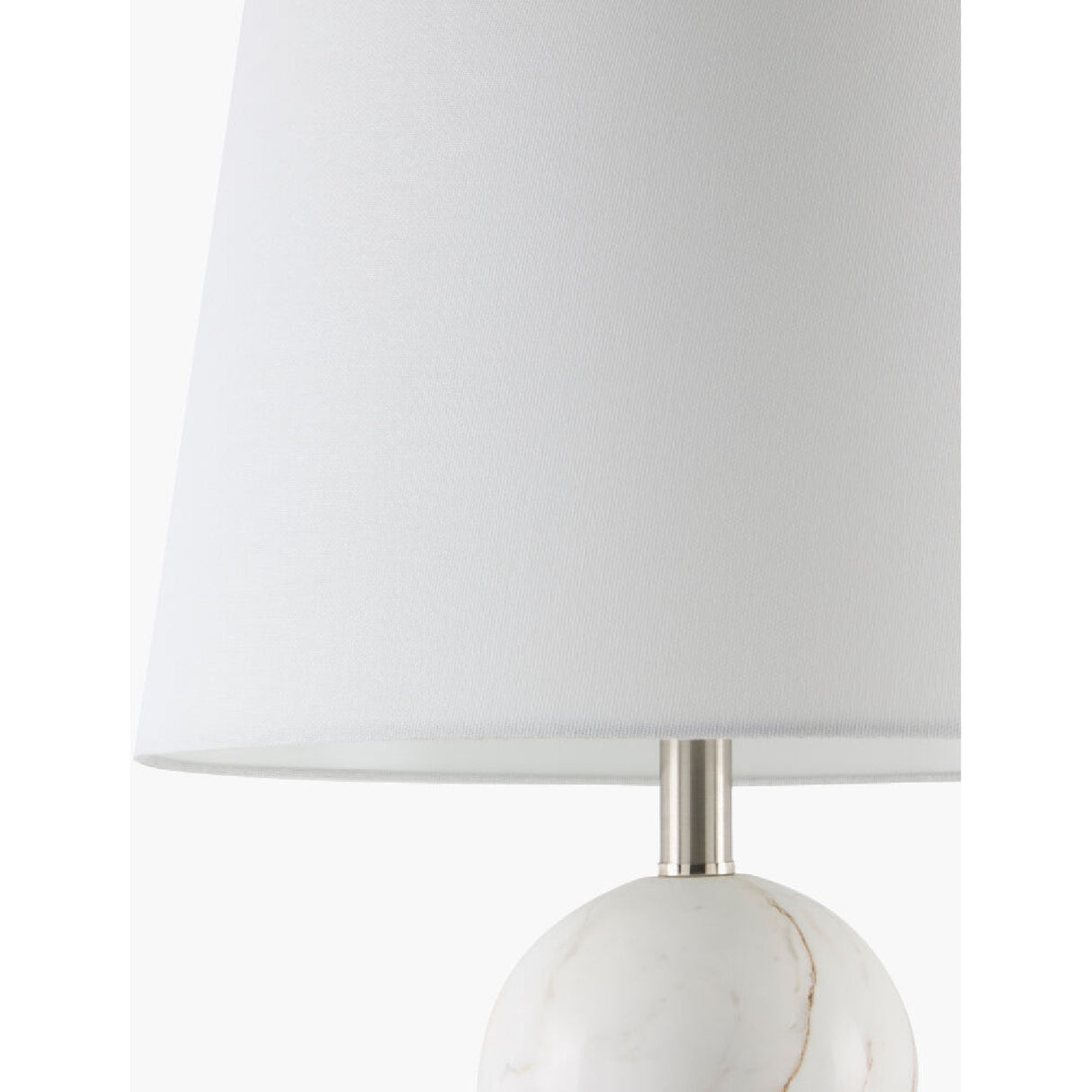   Cream Linen Marble Table Lamp | Oroa.com