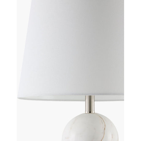 Modern European furniture - Cream Linen Marble Table Lamp - www.oroa.com