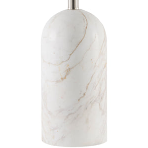   Cream Linen Marble Table Lamp | Oroa.com