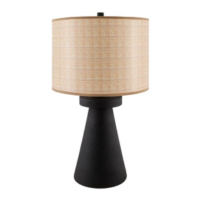 Modern European furniture - Brown Linen Accent Table Lamp - www.oroa.com