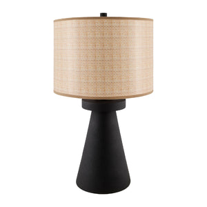   Brown Linen Accent Table Lamp | Oroa.com