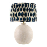 Modern European furniture - Blue Patterned Fabric Table Lamp - www.oroa.com