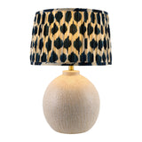 Modern European furniture - Blue Patterned Fabric Table Lamp - www.oroa.com