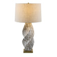 Modern European furniture - Twisted Ceramic Accent Table Lamp - www.oroa.com