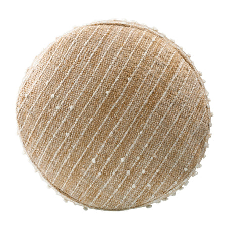 Modern European furniture - Beaded Beige Outdoor Pouf - www.oroa.com