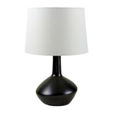 Modern European furniture - Ceramic White Linen Table Lamp - www.oroa.com