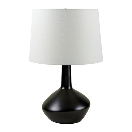 Modern European furniture - Ceramic White Linen Table Lamp - www.oroa.com