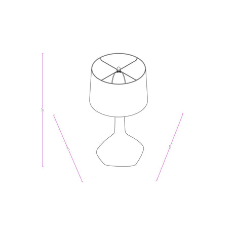 Modern European furniture - Ceramic White Linen Table Lamp - www.oroa.com