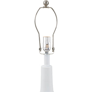   Modern European furniture - Ceramic White Linen Table Lamp - www.oroa.com | Oroa.com